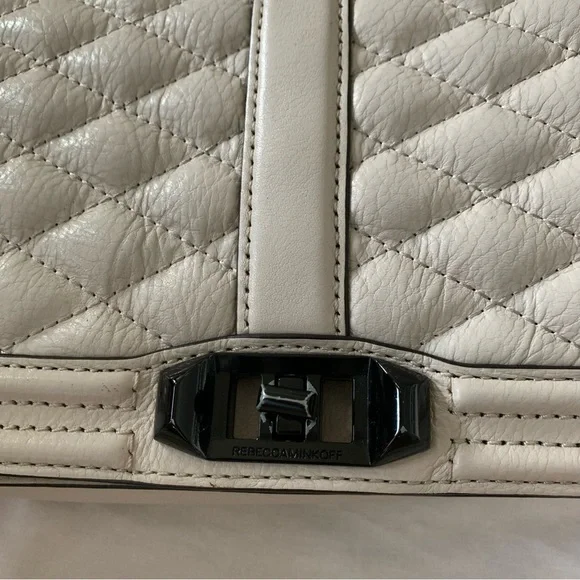 Rebecca Minkoff Quilted Love Crossbody With Chain Inset - Picture 4 of 9